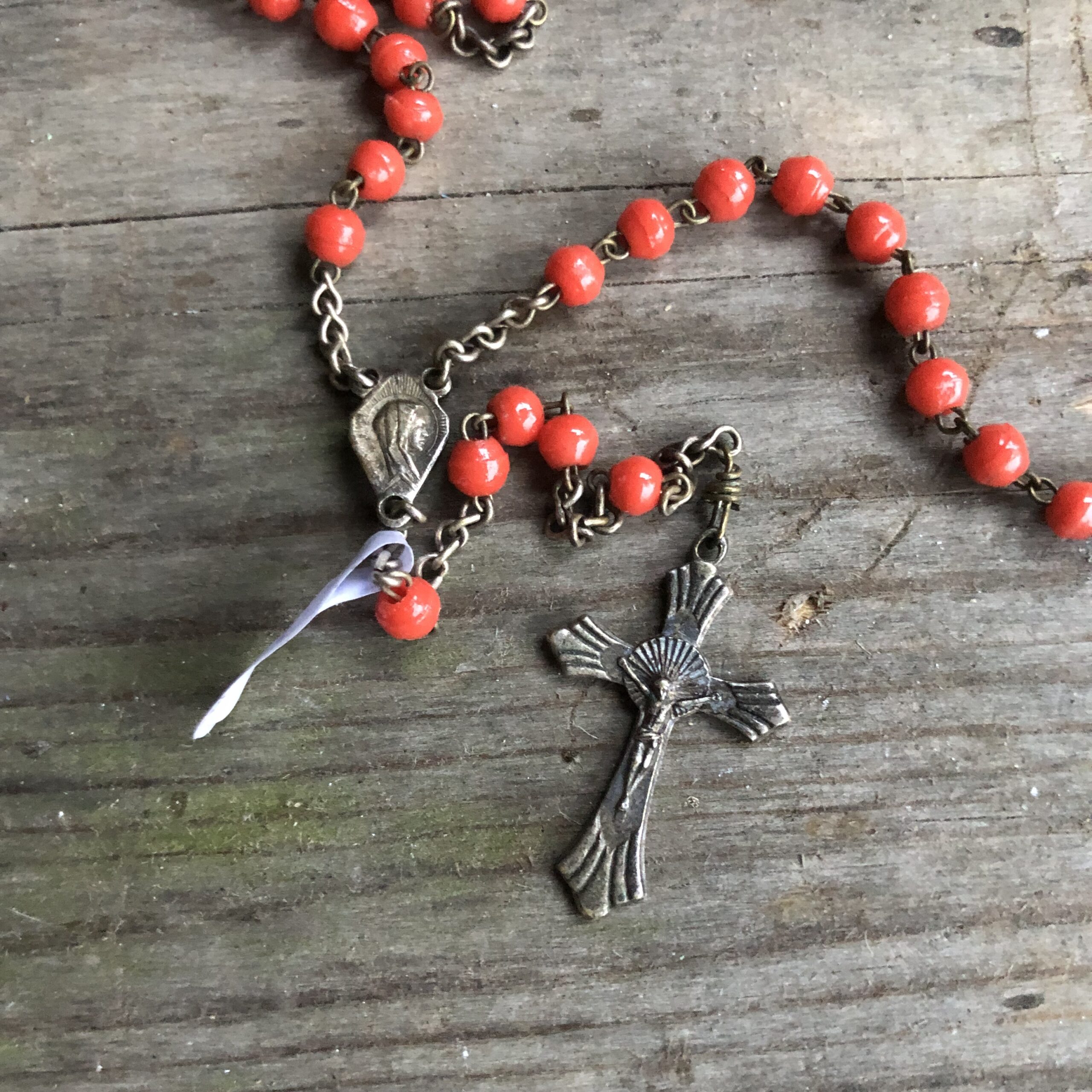 Houten Rozenkrans Kleine Draagbare Sterke Houten Crucifix Stijl Hand Gesneden Katholieke Rozenkrans voor Doop Heilig Land Olijfhout Katholieke Rozenkrans uit Israël Massief Houten